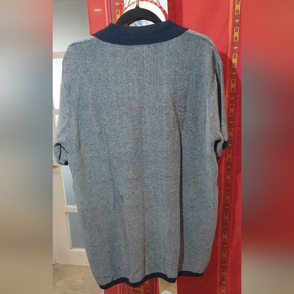 Simply Southern Gray and Navy Short Sleeve Polo - Picture 5 of 7